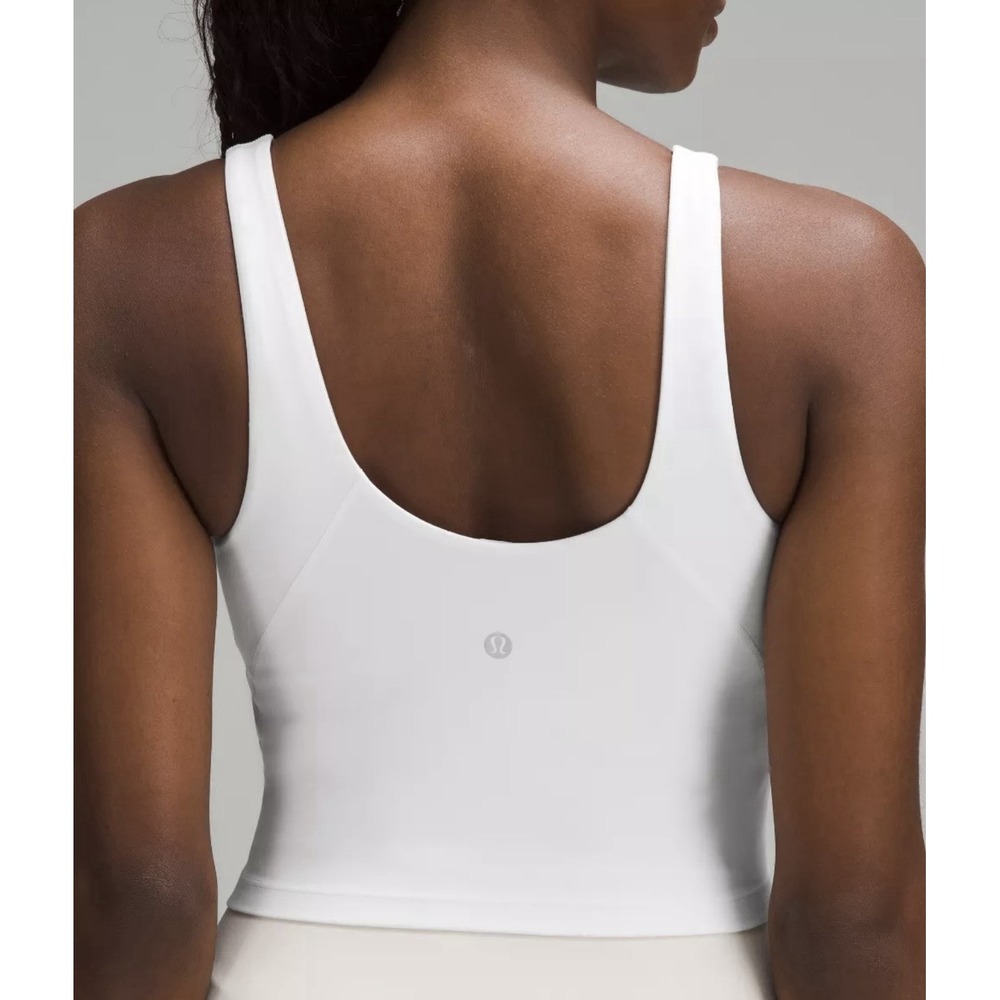 Lululemon Align Tank Womens Size 0 Cropped Length Padded Bone Athrisure